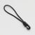 Corda elastica con gancio in plastica 150 mm | nero