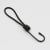 Corda elastica con gancio metallico 150 mm | nero