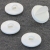 Bottoni adesivi con occhiello 20 mm | bianco