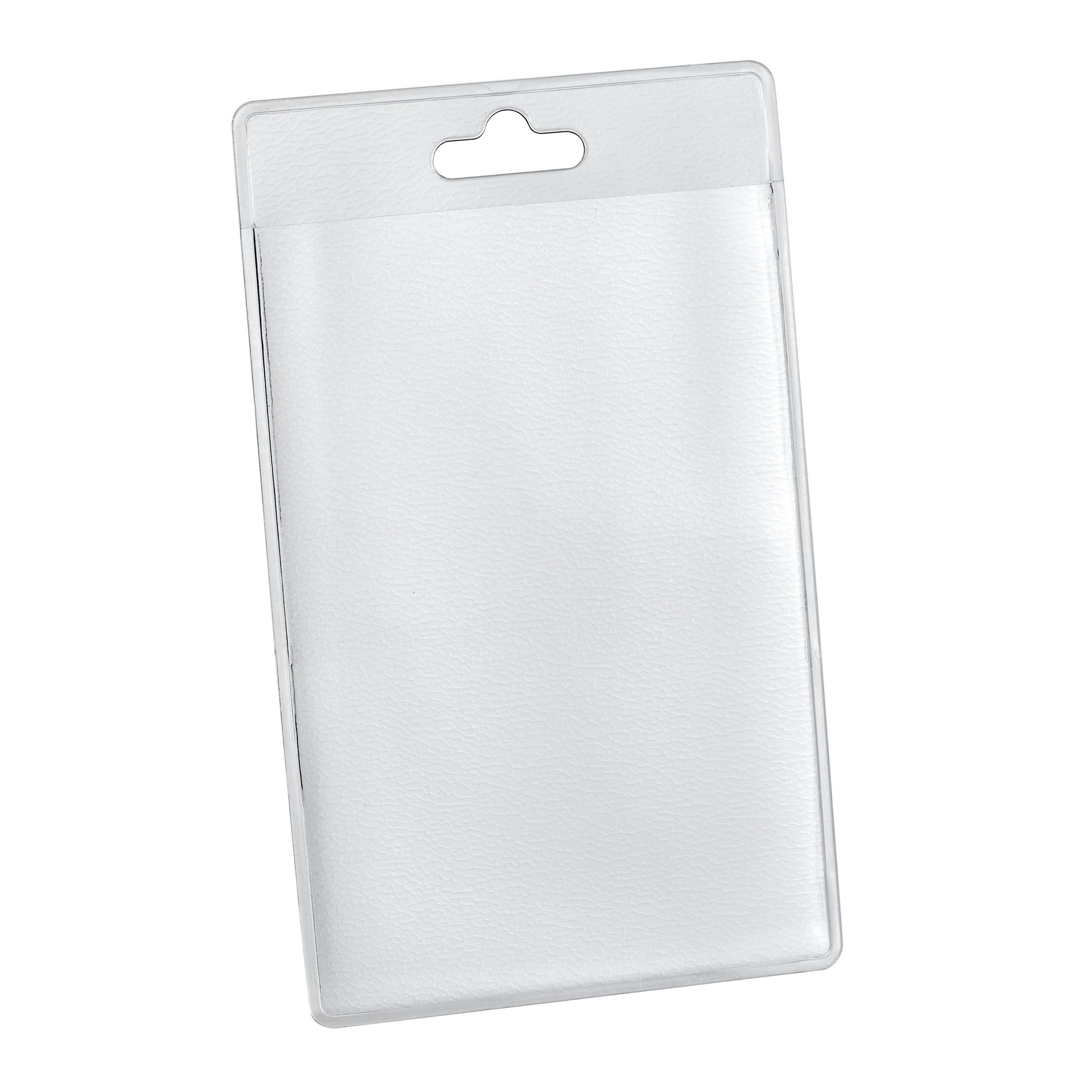 Porta badge, in pelle, per carte di credito, patente di guida, bordeaux