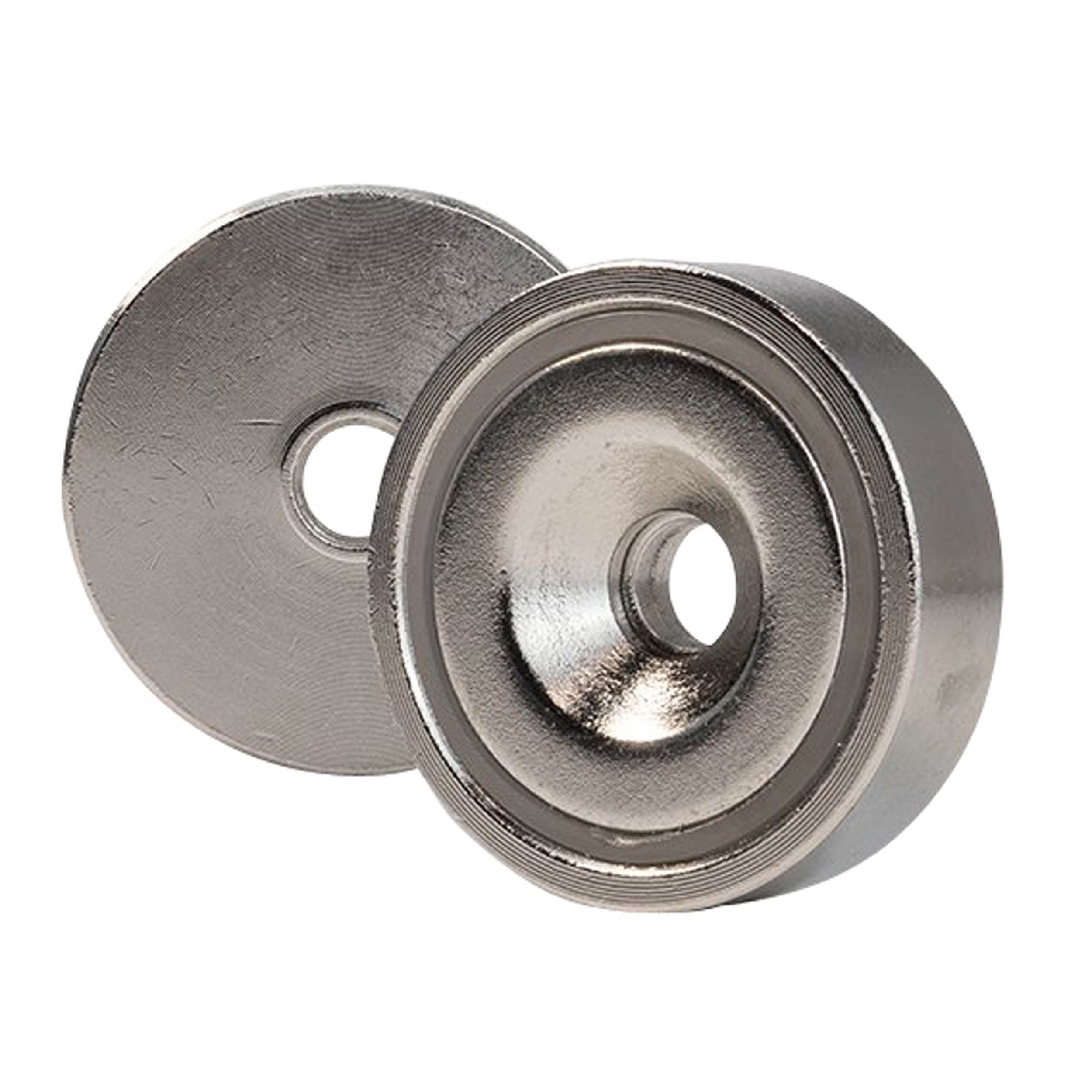 Anello magnetico 27,0 x 4,5 x 4,0 mm N35 nichel con foro svasato nord