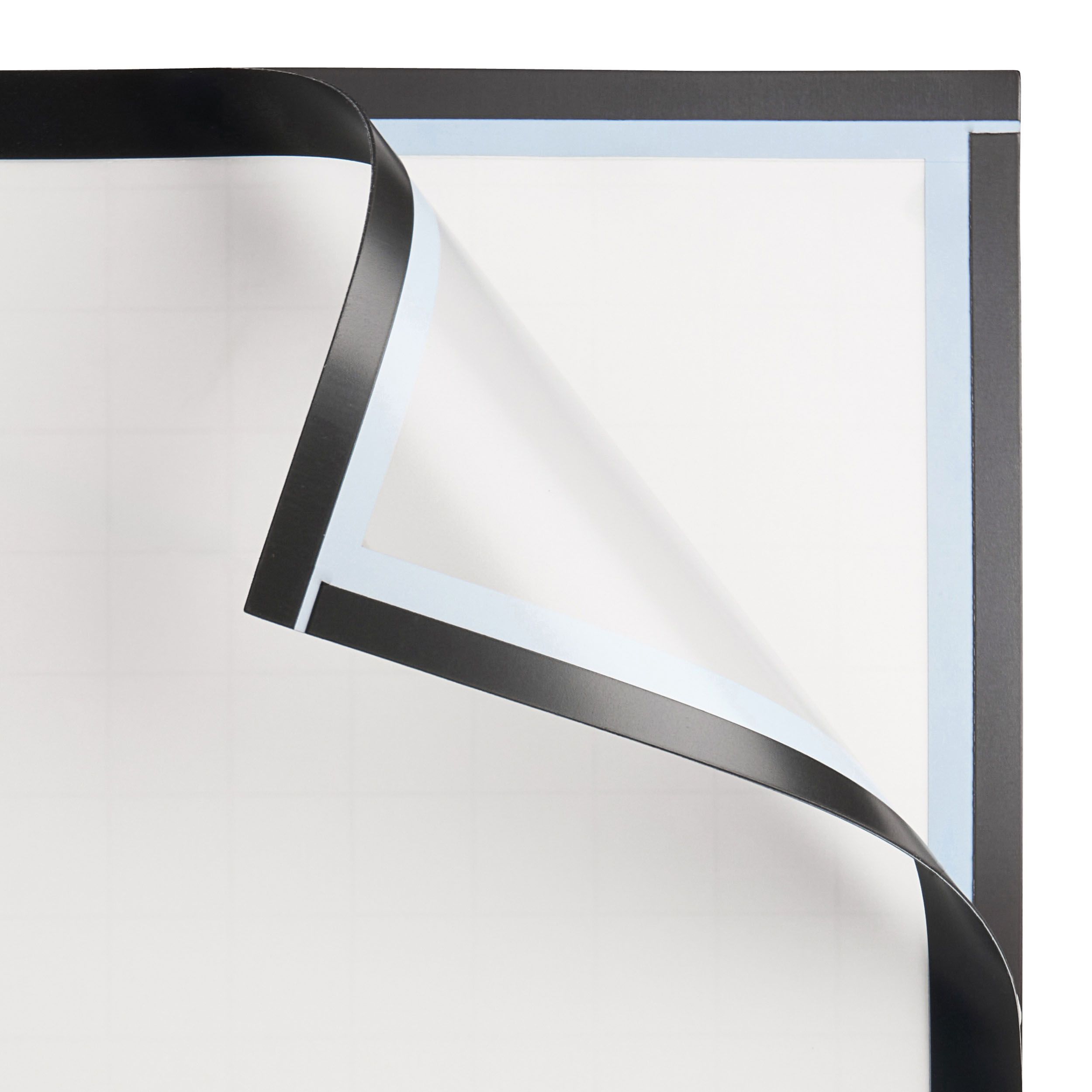 VIDETOL 8 Cornici Magnetiche 30x40 Cm – Autoadesive Con Bordo Argento Per Frigorifero, Pareti E Finestre