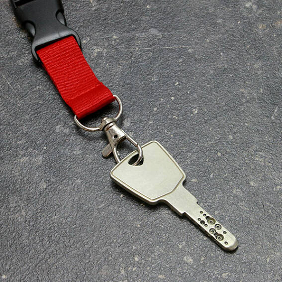 10 Nastri Portachiavi Con Moschettone E Fibbia Di Sicurezza – Larghezza 20 Mm, Nero, Per Badge E Documenti