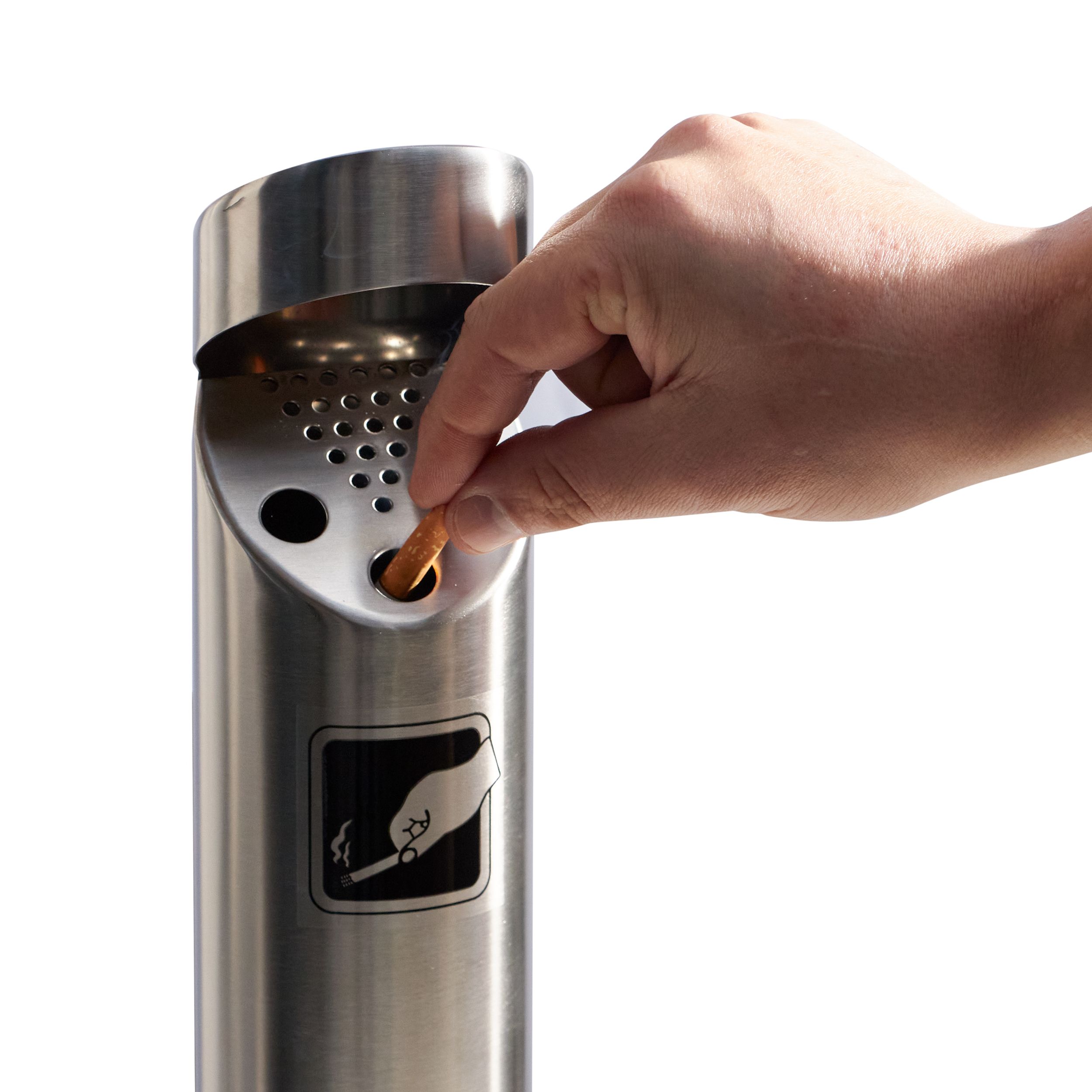 INOXLM Posacenere Portacenere in Acciaio Inox da Esterno Made in Italy