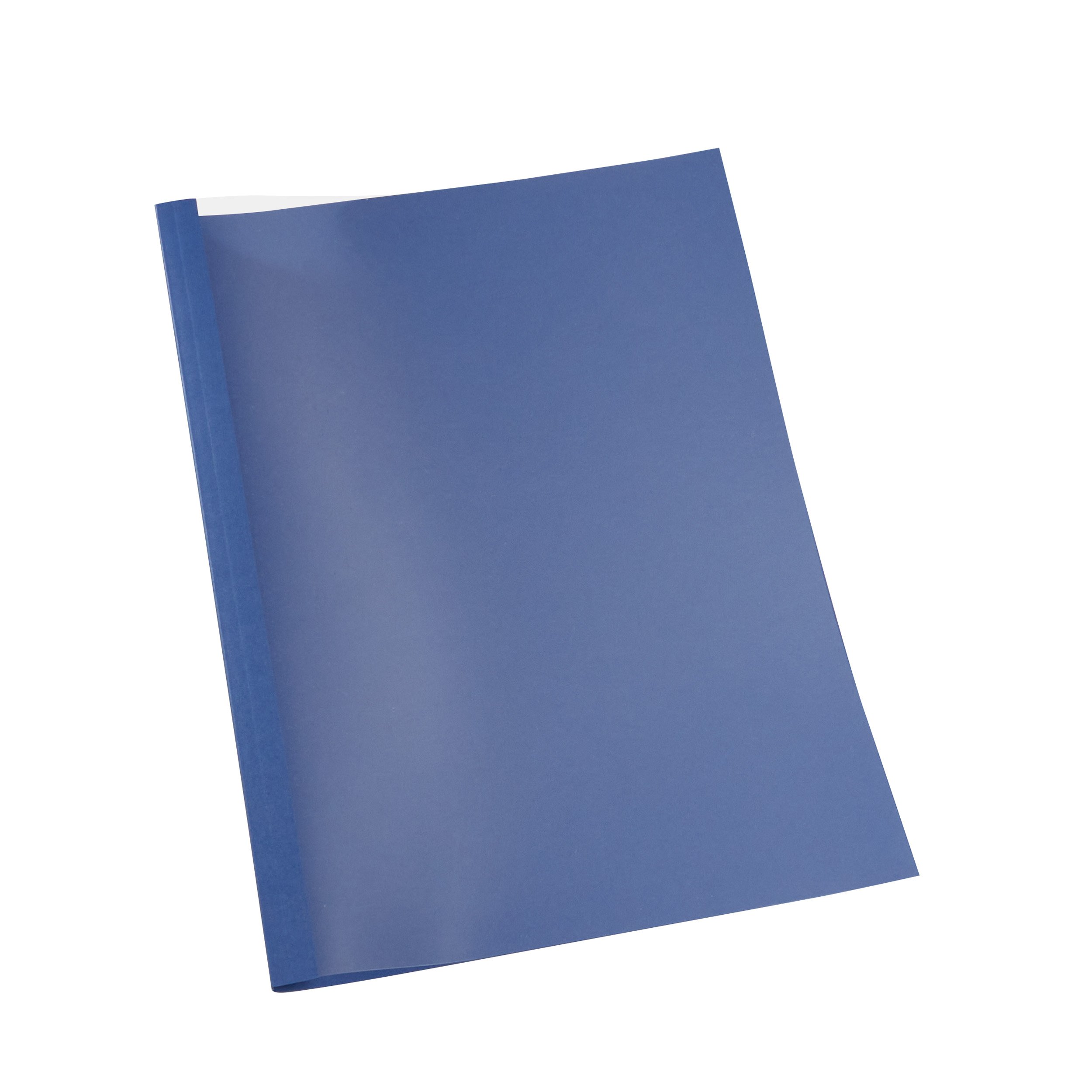blu scuro, 3 mm, 230 g/m² Cartellina a rilegatura termica A4, struttura  in lino, 30 fogli