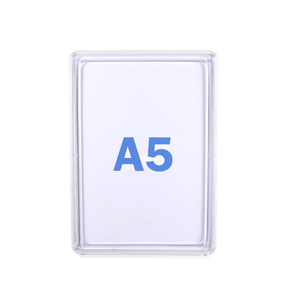 A5, trasparente Cornice per poster, plastica