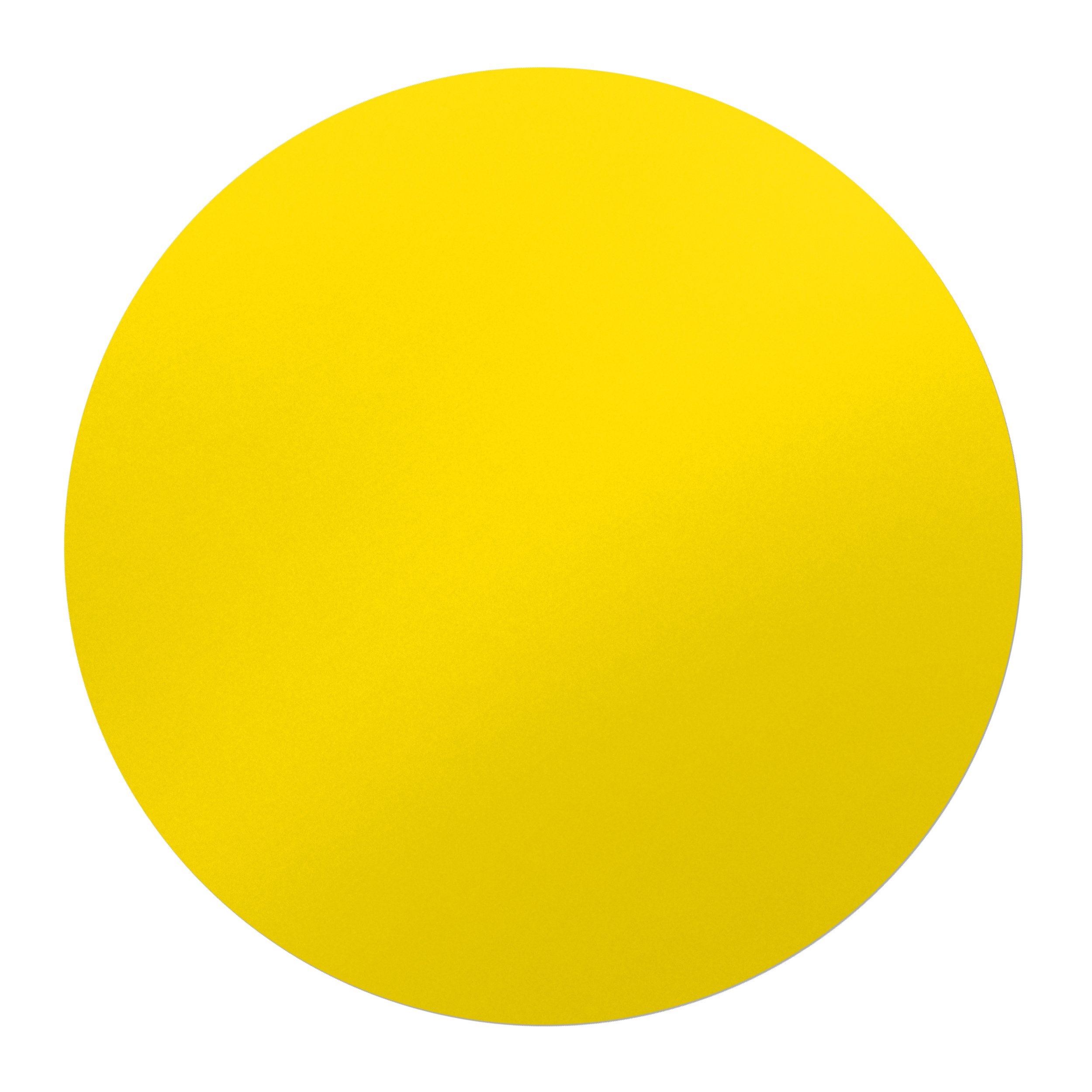 giallo, 20 mm Bollini adesivi colorati impermeabile