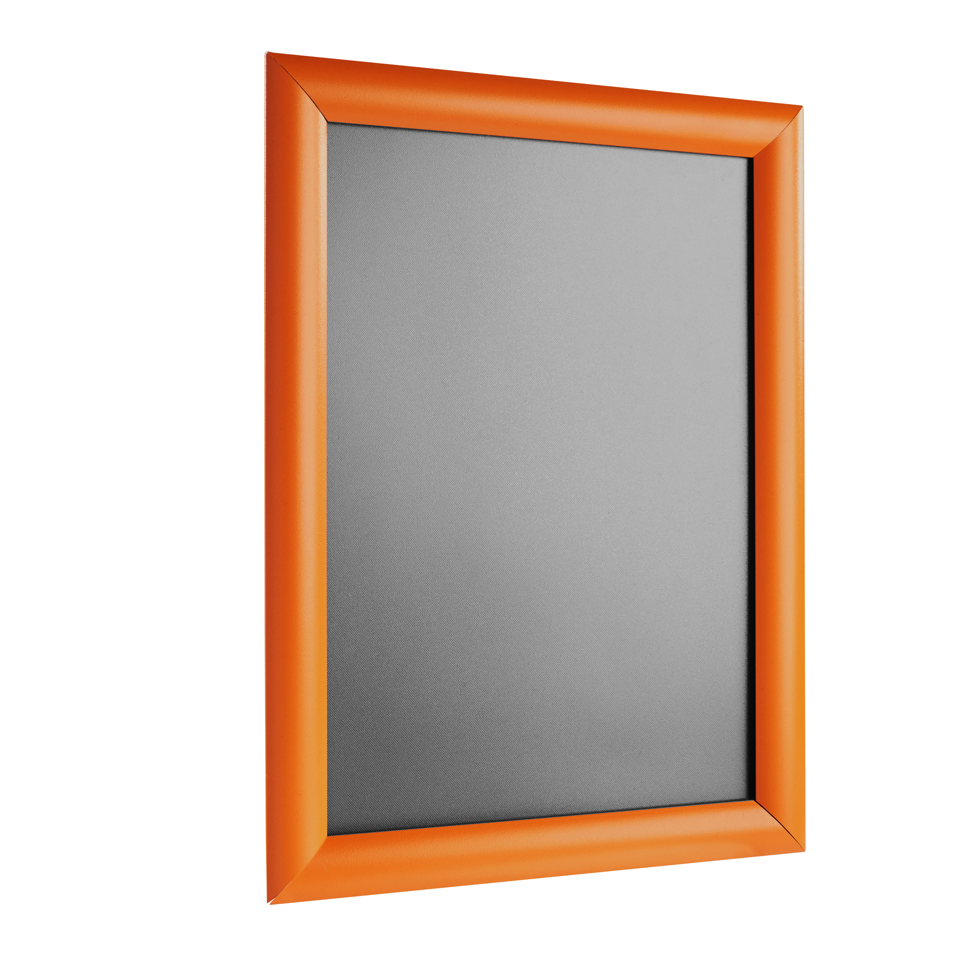 arancione, 25 mm, Ad angolo squadrato Cornice a scatto, alluminio, A4