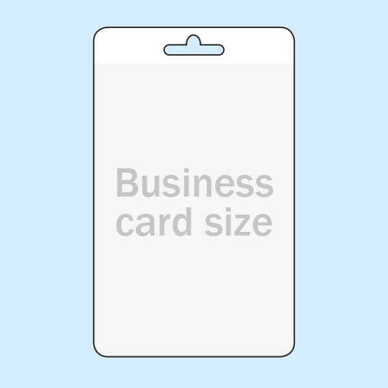 Buste porta badge per formato carta di credito, formato verticale