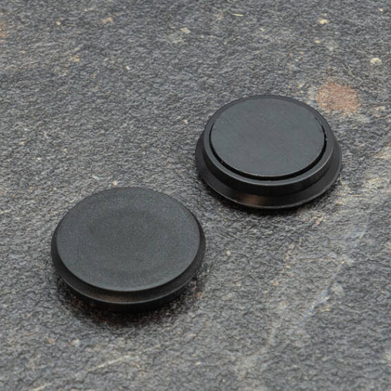 Calmiere Magnetici Trendform-Bloc – 23x9 Mm, Neri, Con Base In Feltro, Set Da 4 - 6