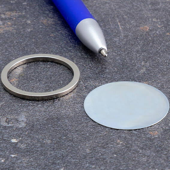 30 mm, 25 mm Anello magnetico come segnagiorno per calendario, inkl. disco  metallico