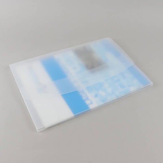 Buste per File A4 cartelle per documenti in plastica trasparente con  pulsante Horizon verticale per l