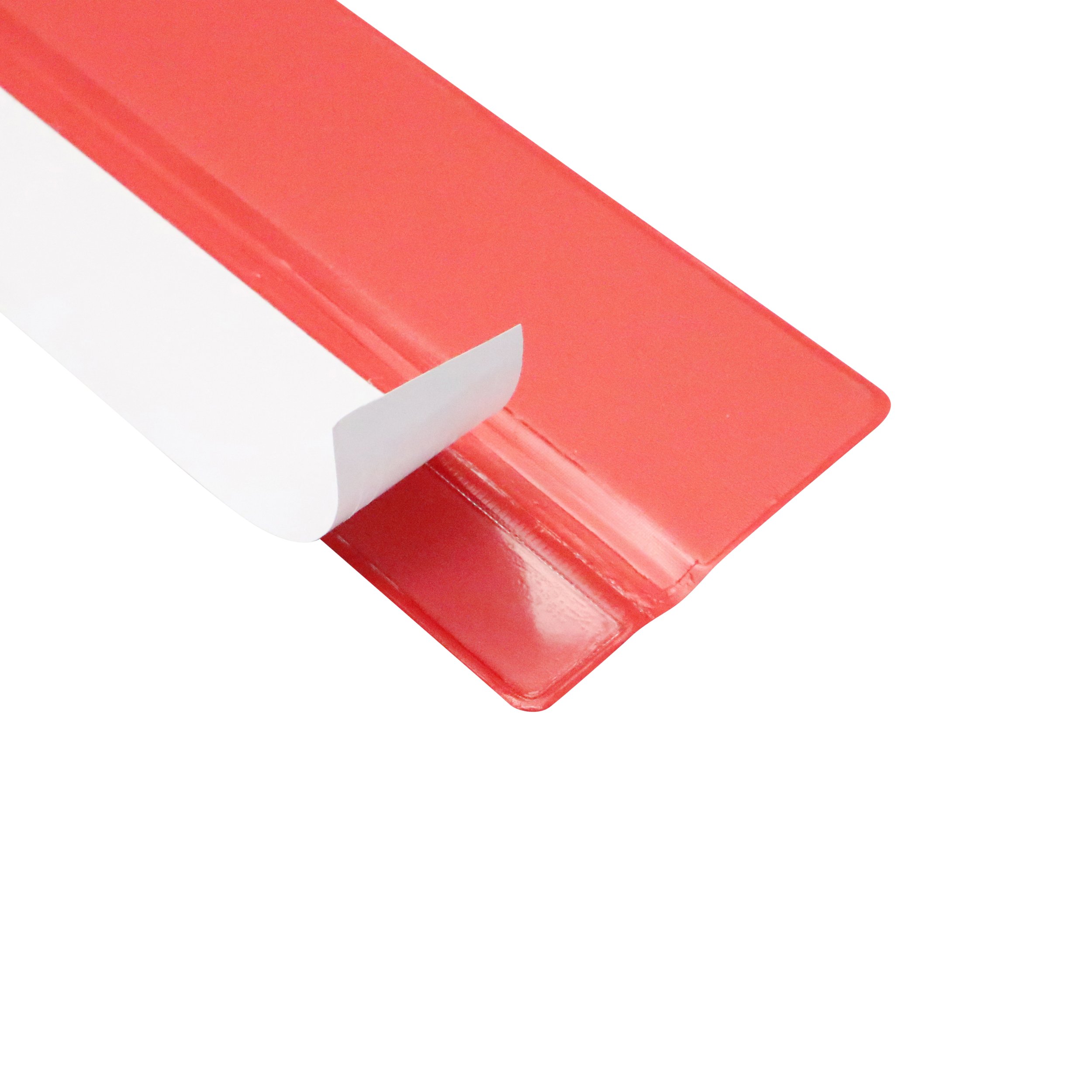 Protezione bordi per sottomano da scrivania, rosso, autoadesivo